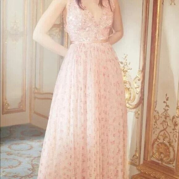 NWT Needle & Thread Bijou Aurelia Bodice Cami Gown Size US6 Embellished #1D453 - Picture 4 of 16